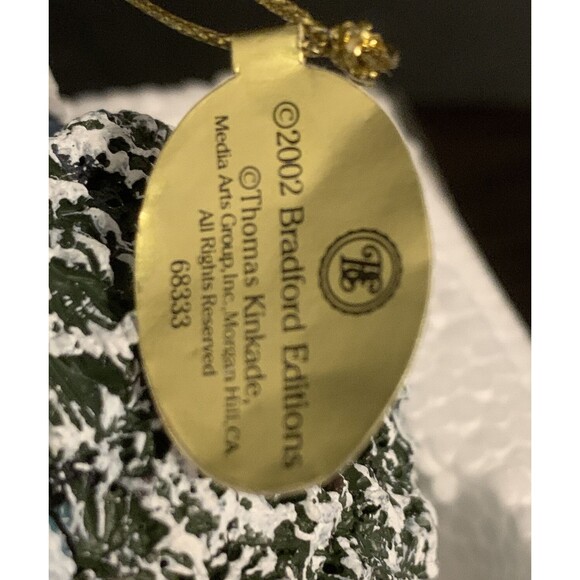Thomas Kinkade Winter Memories Houses Ornament Collection Bradford Ed Victorian - Picture 6 of 7